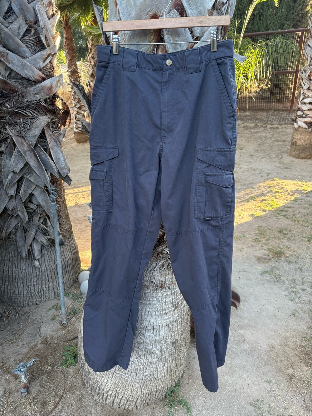 Classic Men's Cargo Pants in Charcoal Gray